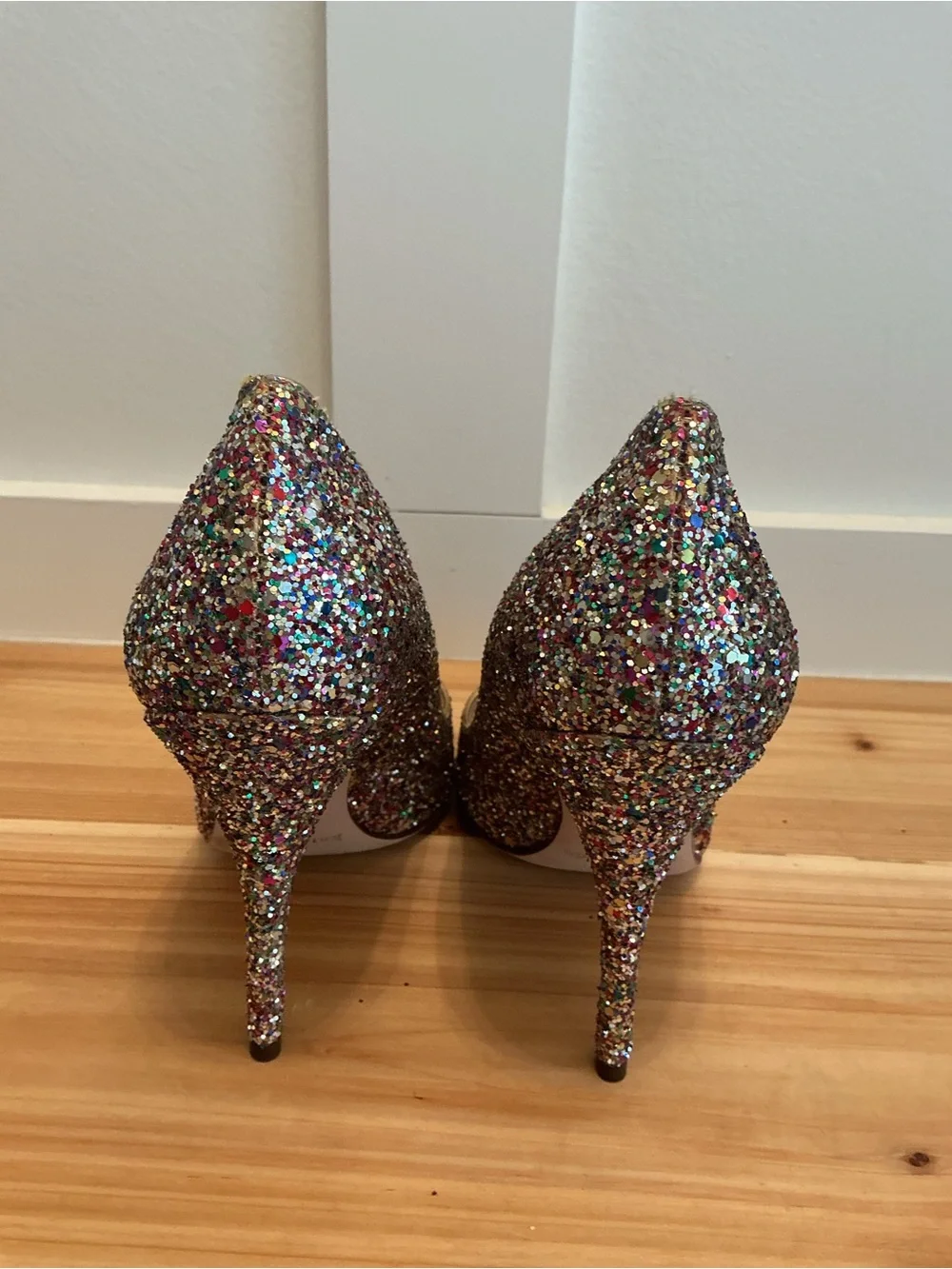 kate spade Multicolor Glitter Pointed-Toe Stiletto Heels